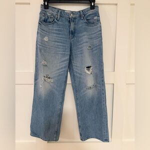 MOTHER Barrel like wide Jeans Distressed Relaxed Fit